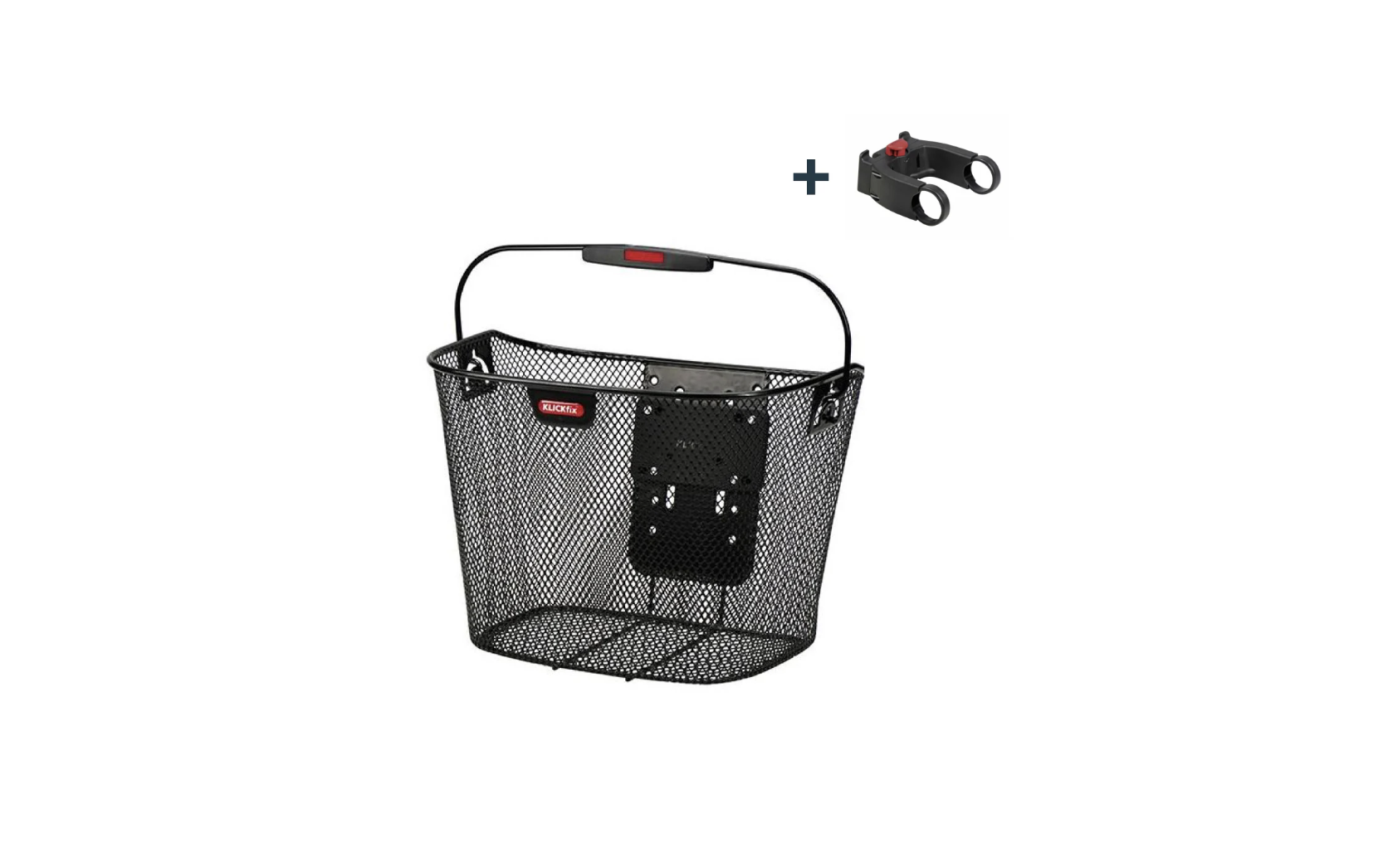 Black mesh front basket + KlickFix attachment