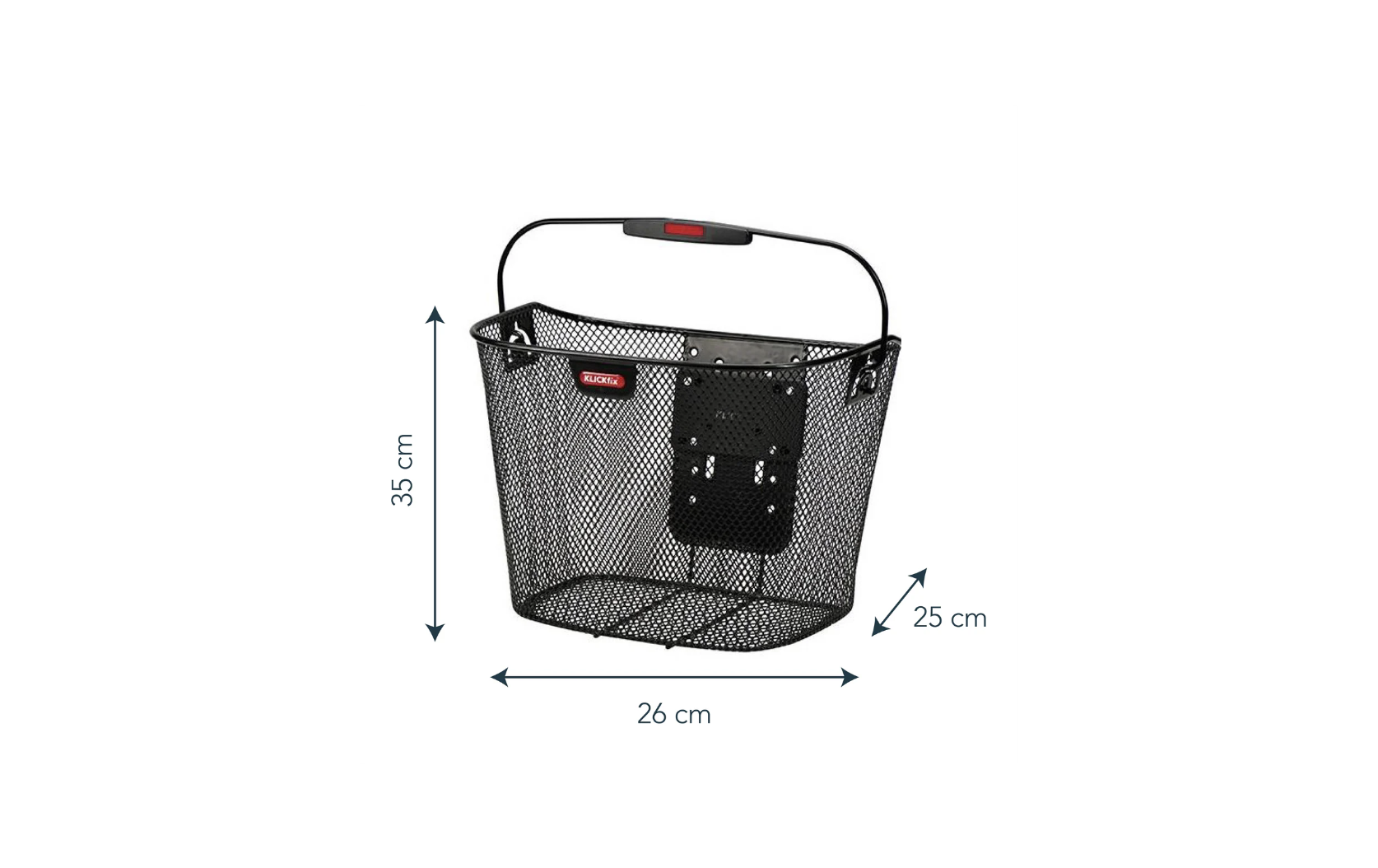 Black mesh front basket + KlickFix attachment