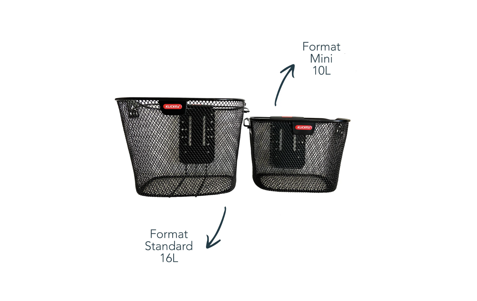 Black mesh front basket + KlickFix attachment