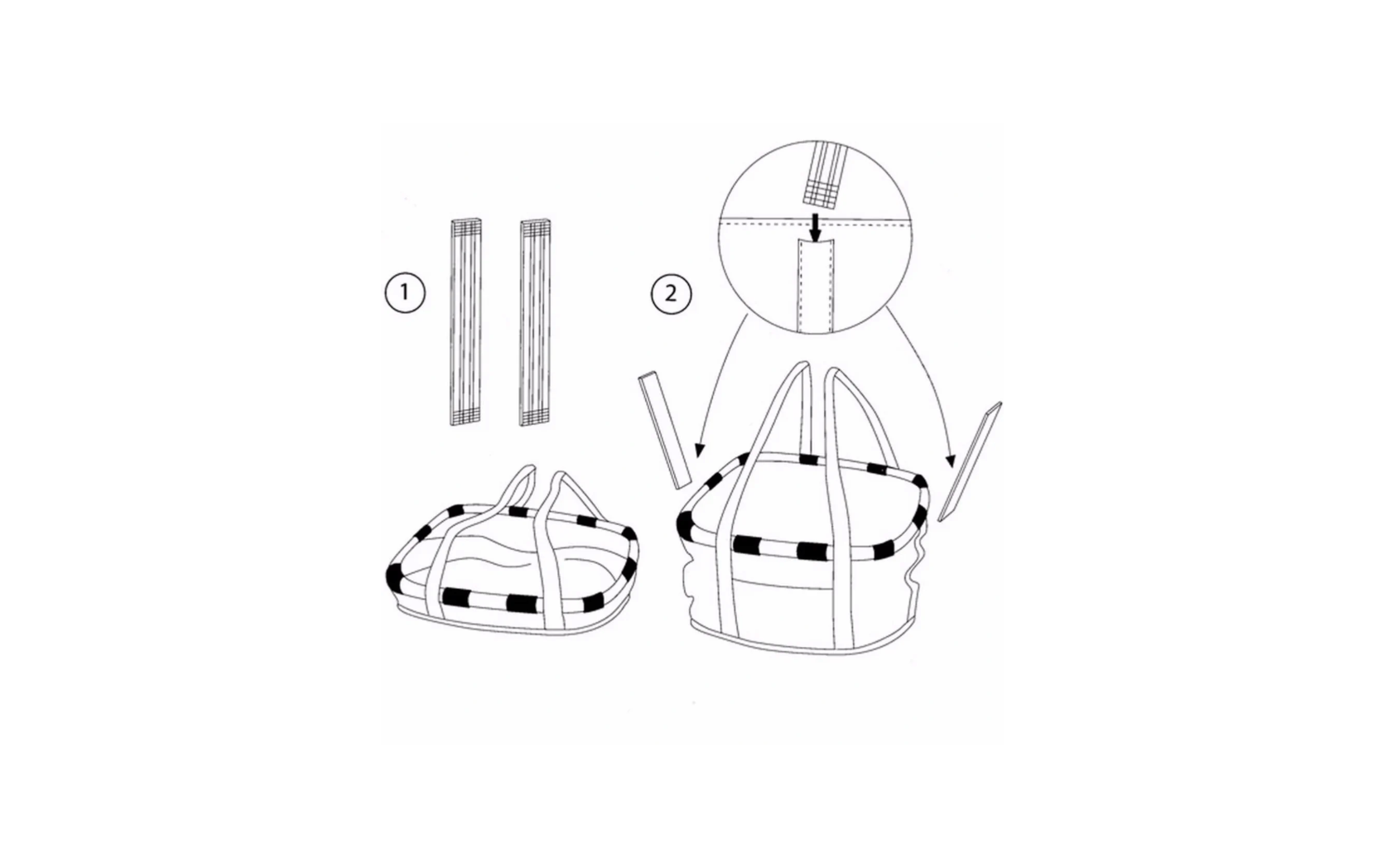 Foldable front basket + KlickFix attachment