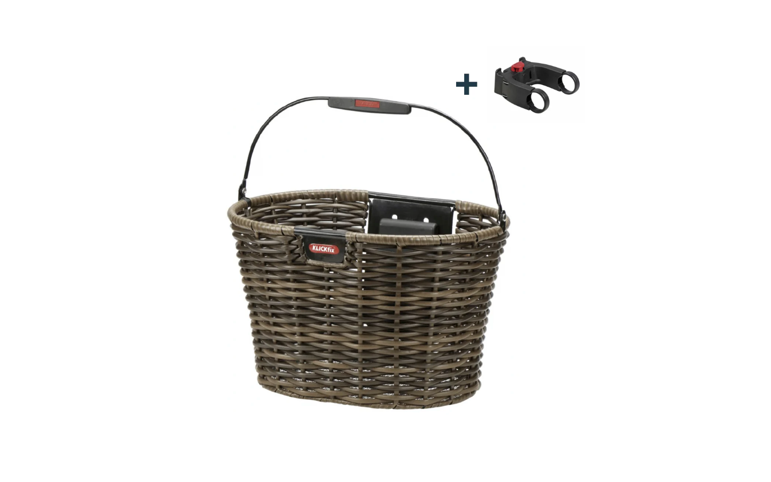 Structura woven front basket + Klickfix attachment